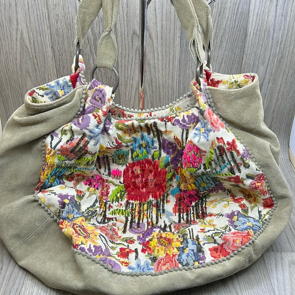 Anthropologie Colorful Floral Purse